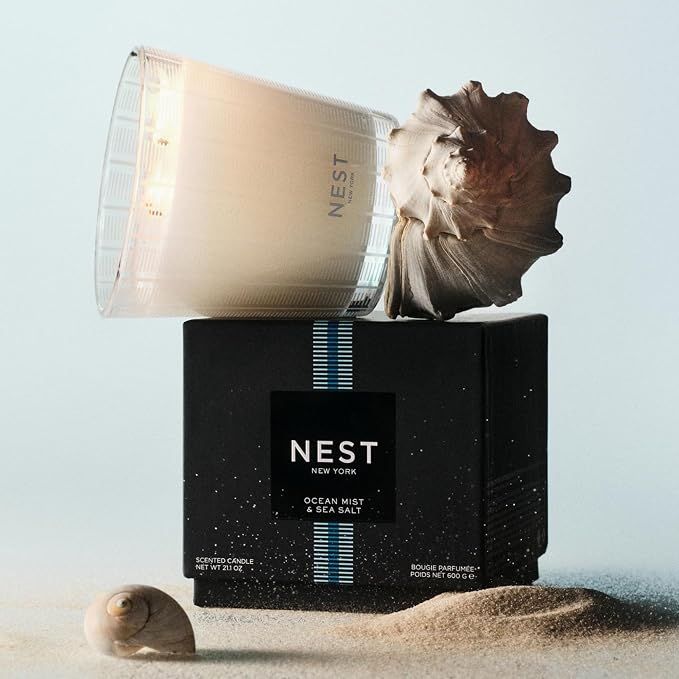 NEST New York Scented 3-Wick Candle, Ocean Mist & Sea Salt - Image 3