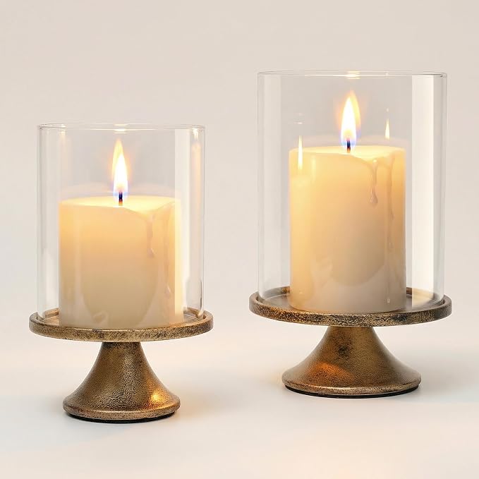 Set of 2 Hurricane Candle Holder Set - Image 9