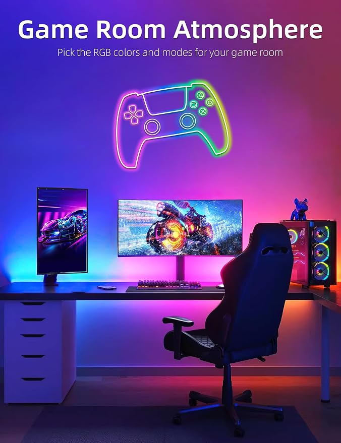 Lamomo LED Strip Lights RGB 16.4Ft, Neon Rope Lights - Image 4