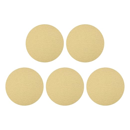 HARFINGTON 5 Pcs 9 Inch Sanding Discs 120 Grit Yellow Aluminum Oxide | Hook and by HARFINGTON
