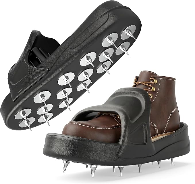 Spiked Shoes for Epoxy Flooring, Epoxy Floor Spikes Shoes for Self Leveling by TOIBBE
