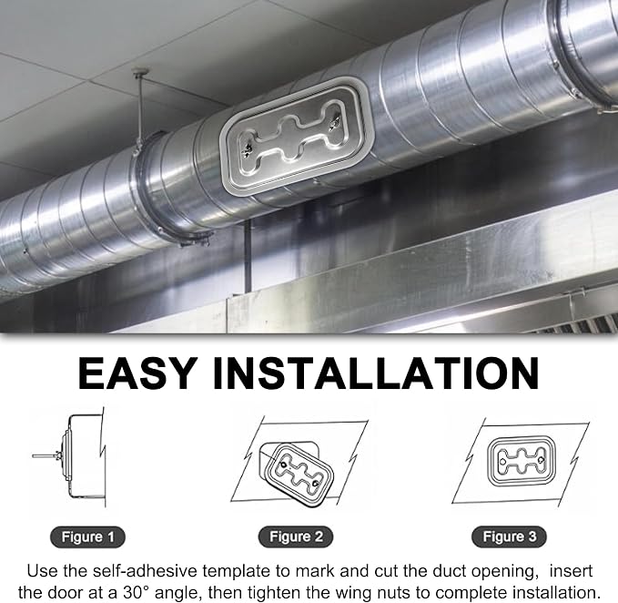 Duct Access Door 10” x 6” High Temperature Grease Duct Access Door - Image 5