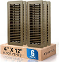 4" x 12" Floor Register Vent Covers 6Pack, Steel Floor Vent by VENTYUN
