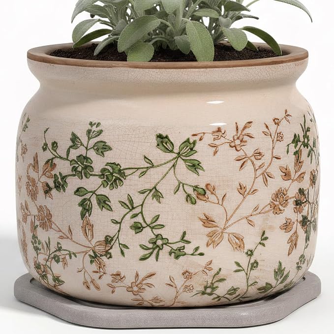Country Cottage Ceramic Plant Pots by XiaanJiaju