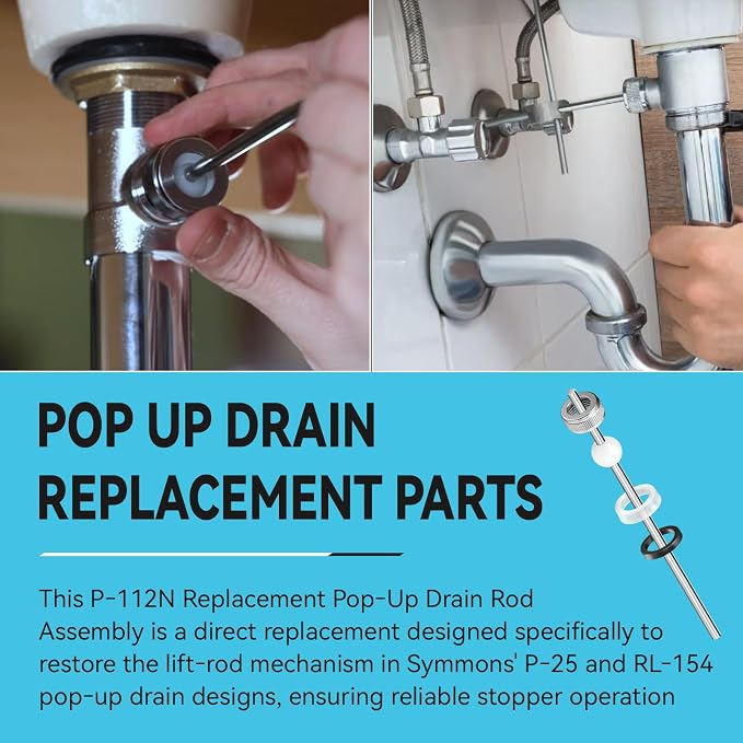P-112N Pop-Up Drain Rod Assembly - Image 7