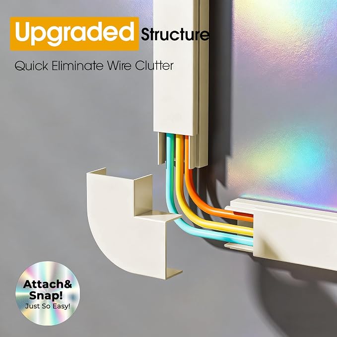 212.6in Cord Covers for 2-3 Wires on Wall, TV Cord Hider Wall, Paintable Cable - Image 4