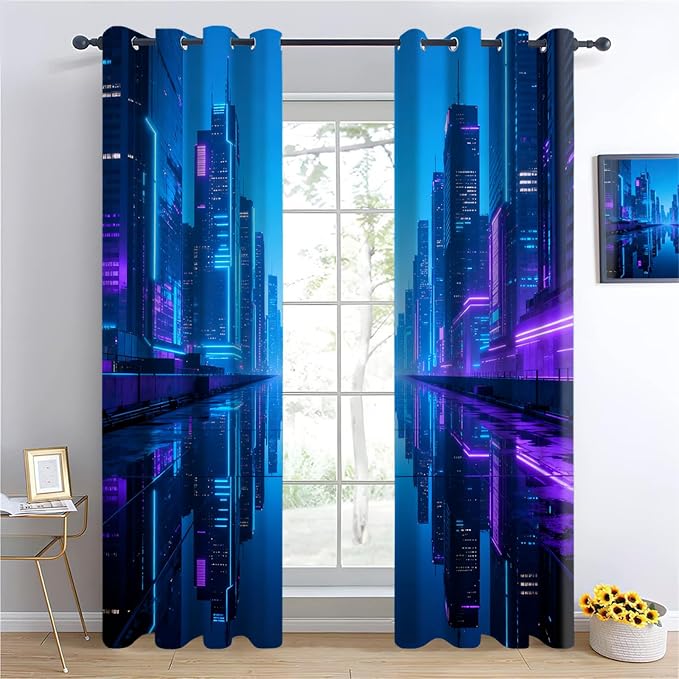 Punk City Curtains 2 Panels - Image 3