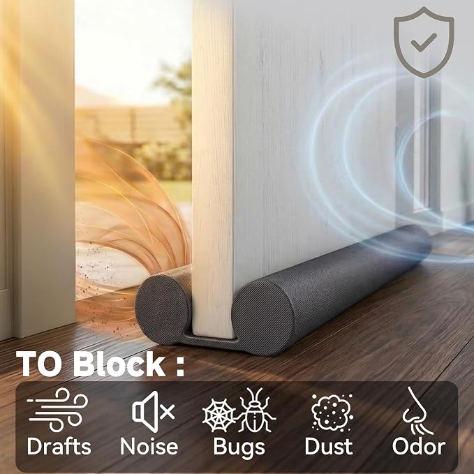 MAXTID Under Door Draft Stopper 32, 38 Inches, Sweep Insulation | Door Sweep - Image 3