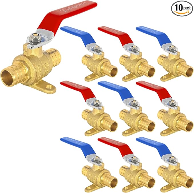 10PC HeSun 3/4 Inch PEX Ball Valves by HeSun