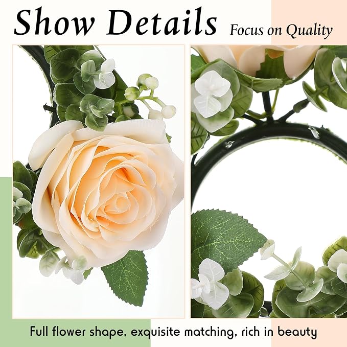 Yunlly 12 Pcs Rose Candle Rings - Image 5