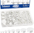 Tnisesm 255Pcs 8 Sizes Nylon Plastic Hole Plugs 1/4" 5/16" 3/8" 1/2" 5/8" 3/4" by Tnisesm