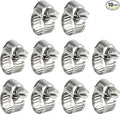 Hose Clamp 3/8 Inch, 10 Pack Stainless Steel Hose Clamps 1/4 Inch To 3/8 Inch by Gudui