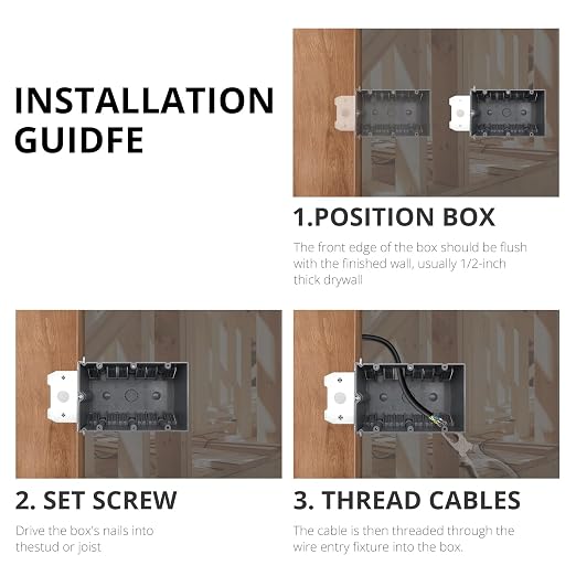 3 Gang Adjustable Electrical Outlet Box, ETL Listed, 2-hour fire-rated PVC. - Image 5