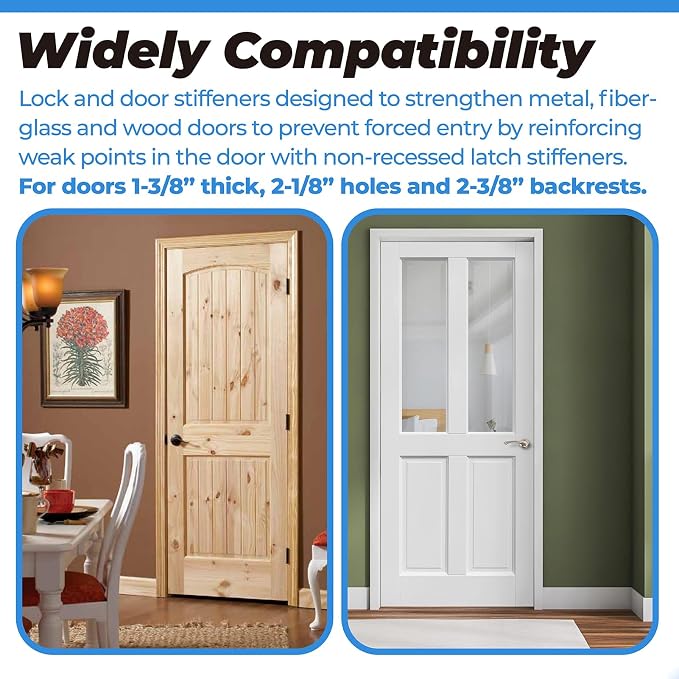 White U 9585 Stainless Steel Lock and Door Reinforcement Plate - Image 3