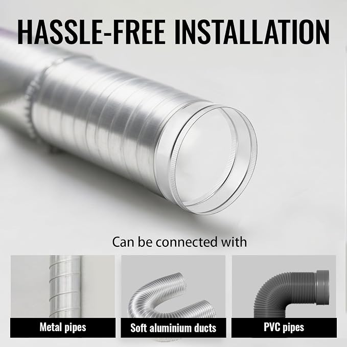 8 Inch Round Galvanized Steel Duct Connector - Image 5