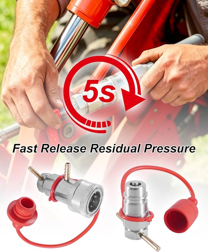 1/2" Hydraulic Quick Coupling Pressure Decompression Relief Release Tool | 1/2" - Image 2