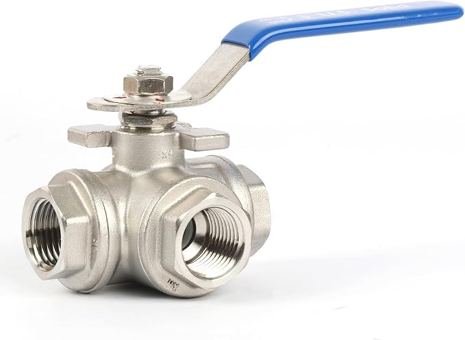 U.S. Solid 1/2" 3 Way Ball Valve by USSolid