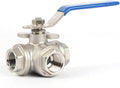 U.S. Solid 1/2" 3 Way Ball Valve by USSolid