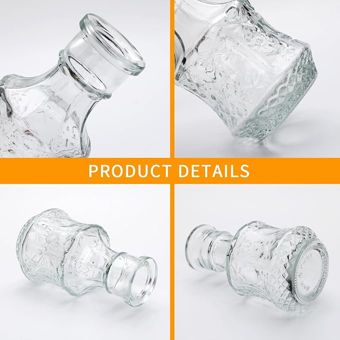 Small Glass Vases for Flowers, Mini Flower Vase Bulk for Rustic Wedding Home - Image 3