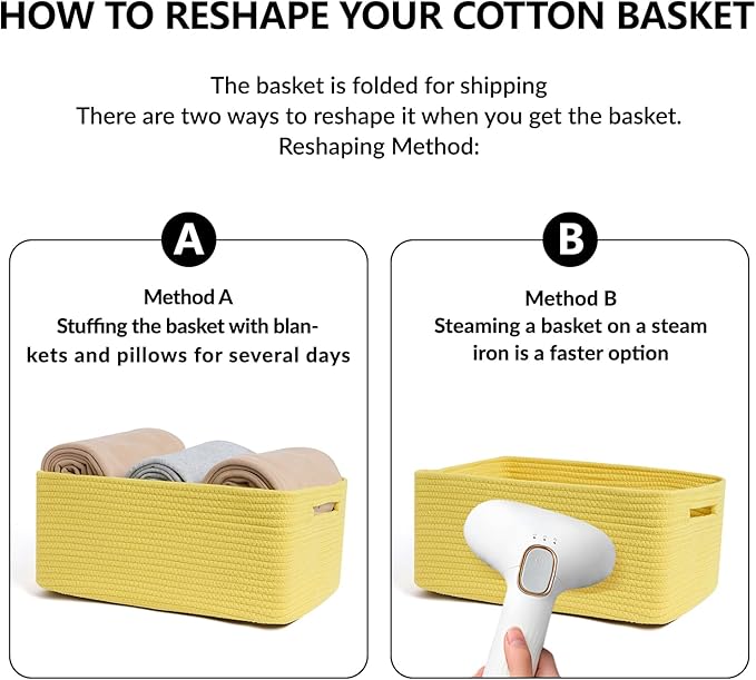MiniArk Large Storage Baskets for Organizing, Baby Nursery, Toy Bins Box - Image 7