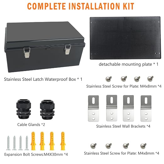 Electrical Junction Box, IP67 Waterproof Outdoor Box ABS Plastic Enclosure - Image 7