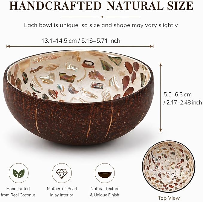 Natural Coconut Bowl Key Decorative - Image 2