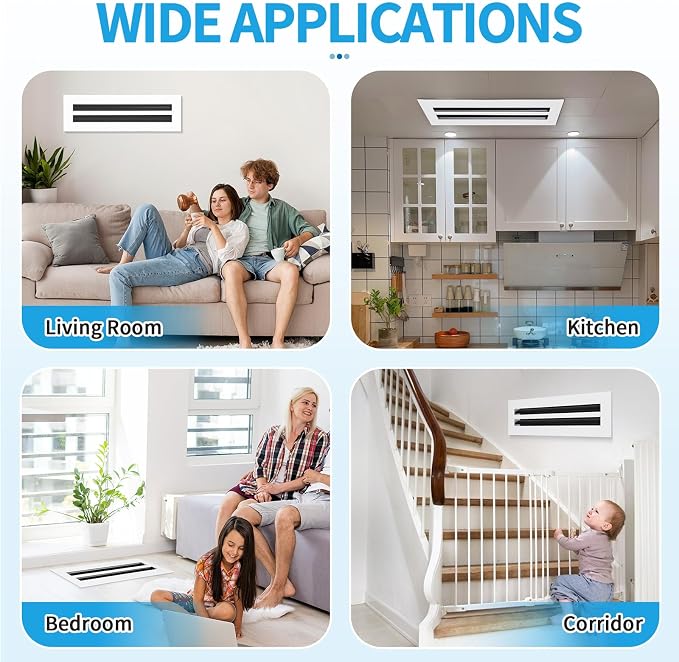 18x4 Modern AC Vent Cover, Decorative Air Vent Register Grille - Image 6