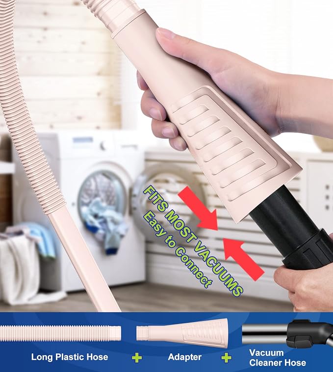 Sealegend 2 PCS Dryer Vent Cleaner Kit, Dryer Lint Vacuum Attachment&Brush - Image 3