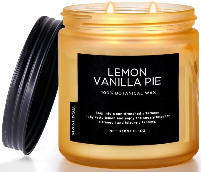 M&SENSE Lemon Vanilla Scented Candles by MSENSE