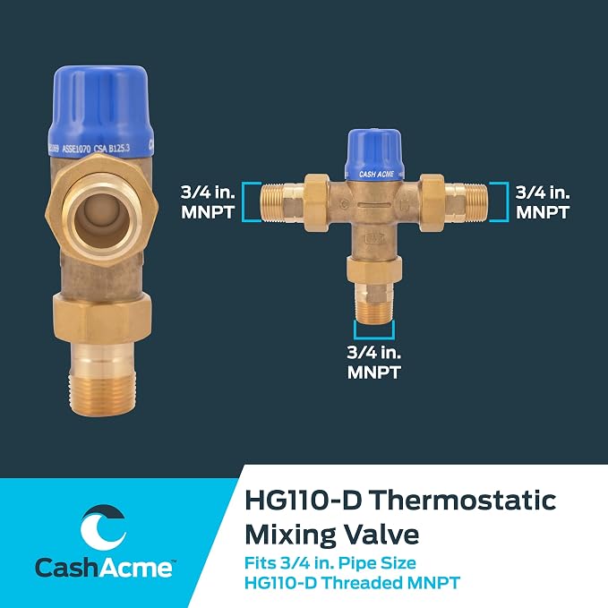 Cash Acme 24511 Thermostatic Mixing Valve HG110-D - Image 6
