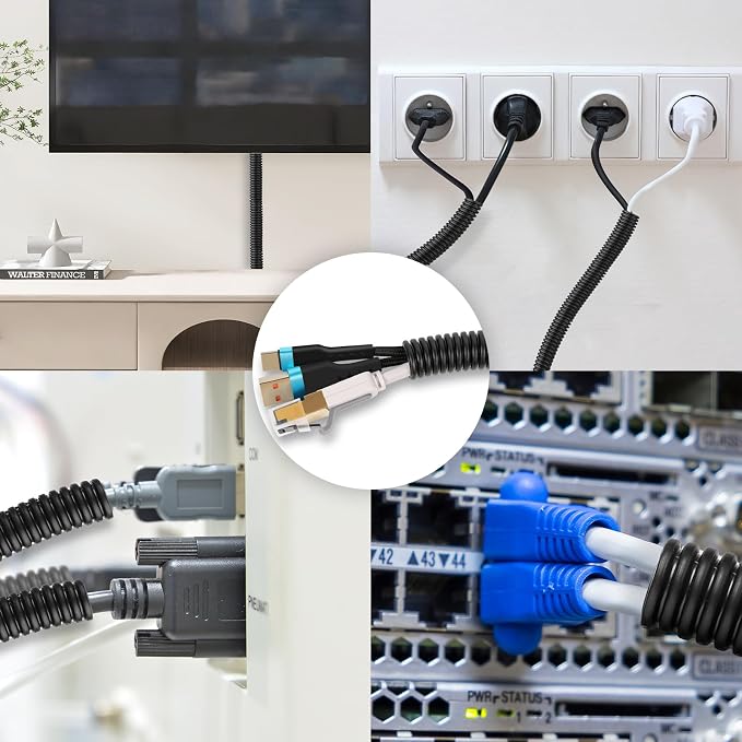 120 FT Wire Loom 3/8 Inch, Split Wire Loom Tubing Wire Conduit, Wire Protector - Image 6