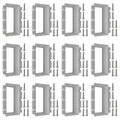 3-Gang BE3 Non-Metallic Electrical Power Outlet Box Extender, 12 Pack | ETL by XGGYA