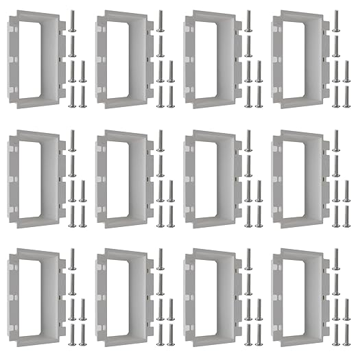 3-Gang BE3 Non-Metallic Electrical Power Outlet Box Extender, 12 Pack | ETL by XGGYA