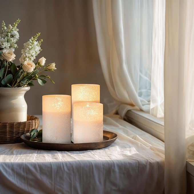 ANGELLOONG White Candles Battery Operated - Image 4