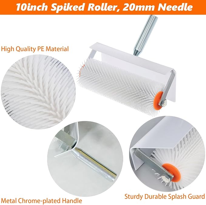 Self Leveling Tools Kit 10 inch Spiked Roller - Image 2