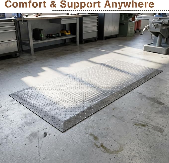 tonchean 3' x 7' Anti Fatigue Mats Industrial Extra Thick 15/16" Ergonomic - Image 4