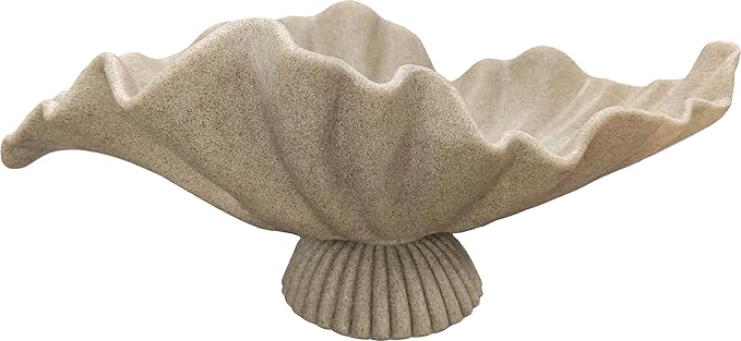 16" Large Decorative Bowl decor, Modern Home Decoration Scallop Bowl, Fashion by DecorativeBowl