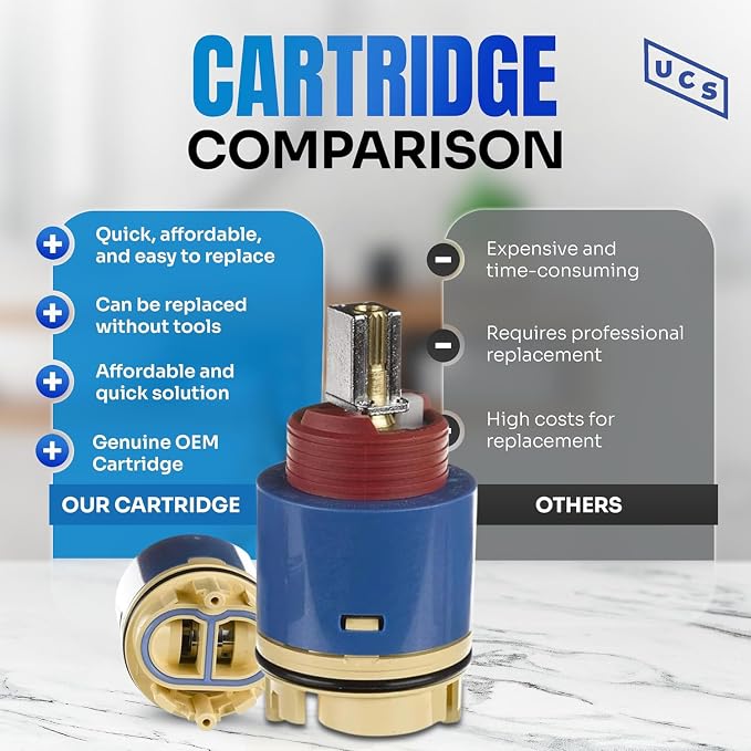 Hain-Yo JH02BJ Belanger FC9AC008C Original 40mm Faucet Cartridge | Ceramic - Image 3