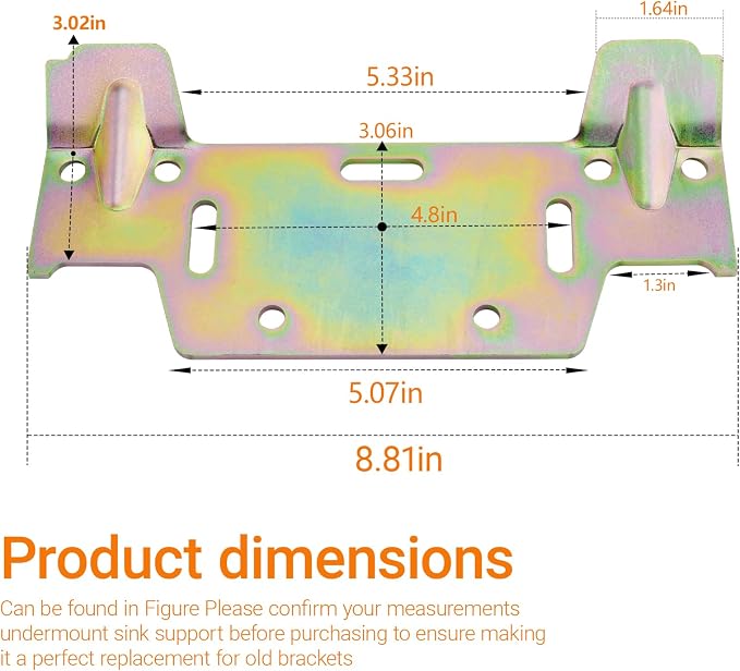 99-161 Wall Hung Sink Bracket, Wall Mount Sink Bracket - Image 2