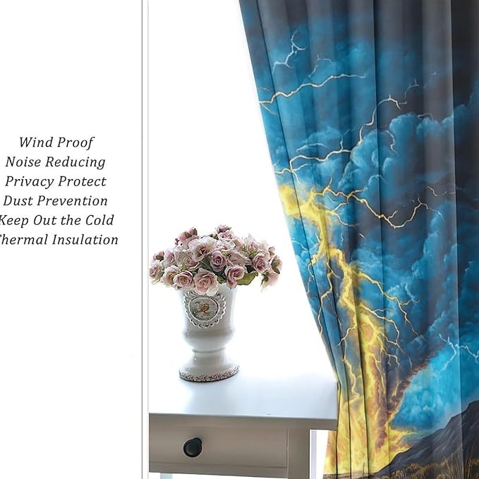 Fantasy Lightning Road Blackout Curtains - Image 6