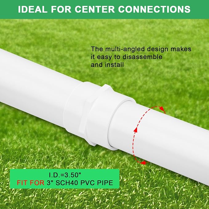 2Pack 3" Socket x Female Pipe Thread Adapter PVC Pipe Fittings Furniture Grade - Image 3