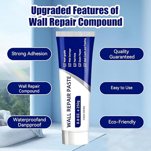 Drywall Repair Kit 2PCS, Wall Repair Paste Tube - Image 6