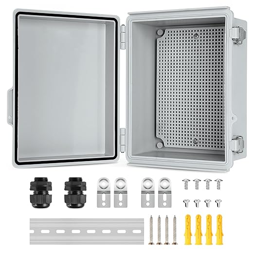 IP67 Outdoor Electrical Junction Box Waterproof 8.7''x6.7''x4.3 | Weatherproof by JOISYOYA