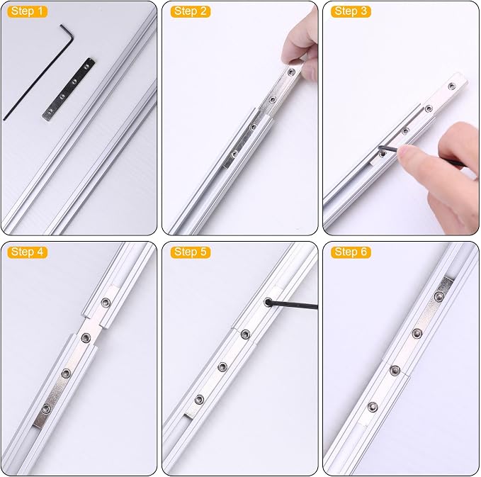 8 FT Aluminum Sliding Screen Door Track, Bottom Track Replacement - Image 3