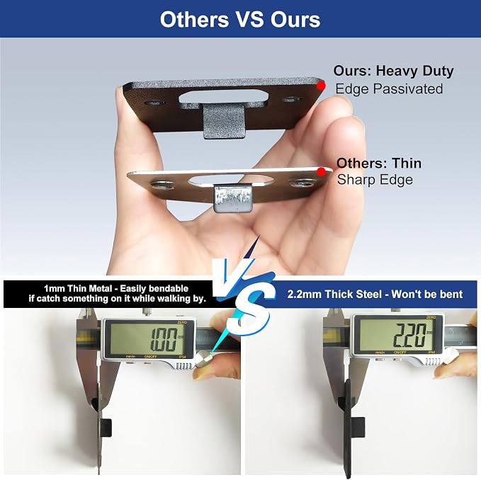 Extended Strike Plate 2" x 2-1/4", Heavy Duty Version | - Image 3