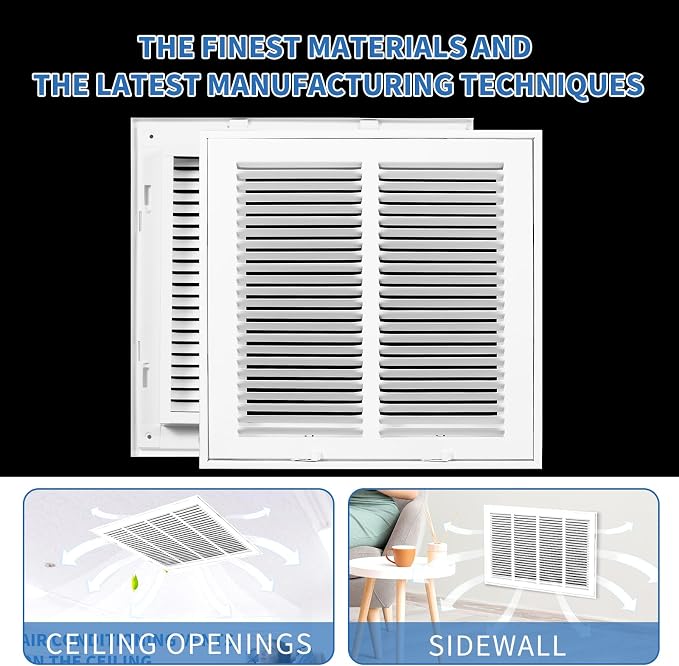 12x12 Return Air Grille, Return Air Vent Cover - Image 4