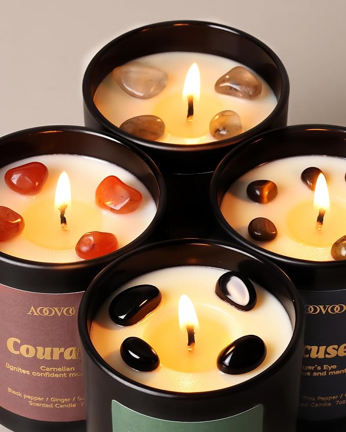AOOVOO Crystal HEAL Candles Set - Image 6