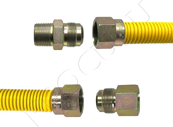 1" OD x 72" x 3/4"MIP x 3/4"FIP Flexible Gas Connector Kit - Image 3