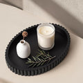 Oval Tray for Coffee Table Decor, Solid Concrete, Aesthetic Home Decor by Cathyeen
