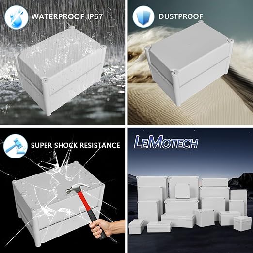 IP67 Waterproof Junction Box ABS Plastic Project Box Dustproof Electrical Box - Image 8